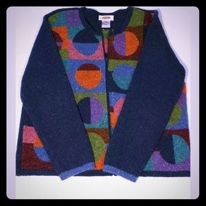 Talbots womens sweater Medium angels cardigan